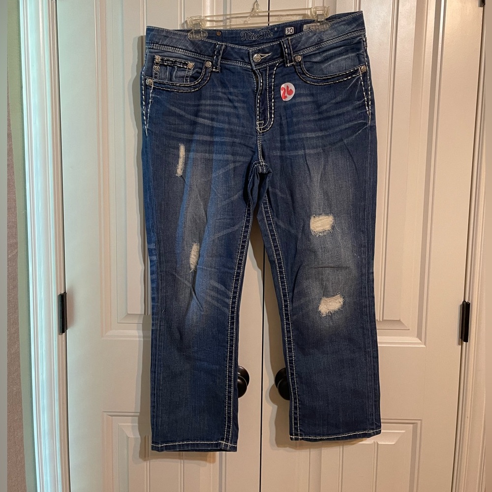 Women’s Miss Me Boyfriend Capri Sz 30